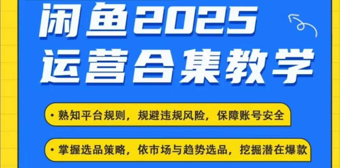 2025闲鱼电商运营全集，2025最新咸鱼玩法-Zv东方
