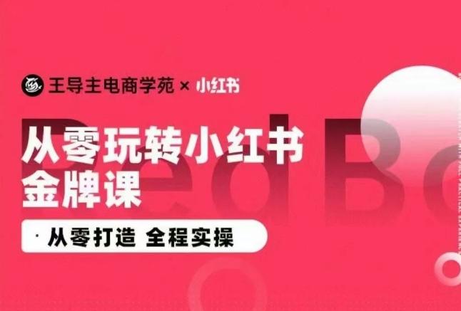 王导主·小红书电商运营实操课，​从零打造  全程实操-Zv东方