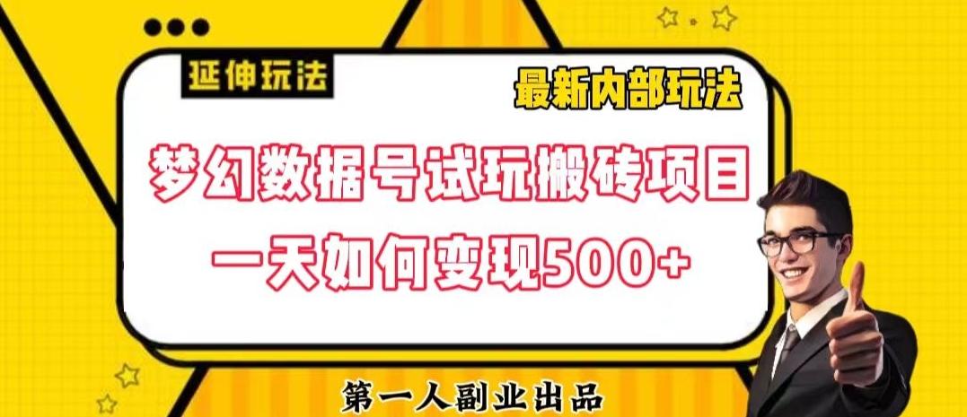 数据号回归玩法游戏试玩搬砖项目再创日入500+【揭秘】-Zv东方