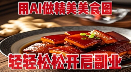 用AI做精美美食图，无需专业设备拍摄，轻轻松松开启副业-Zv东方