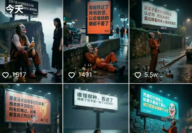 一条视频竟然15W赞！用AI制作小丑自嘲扎心文案视频，当下非常火爆的短视频流量神器-Zv东方