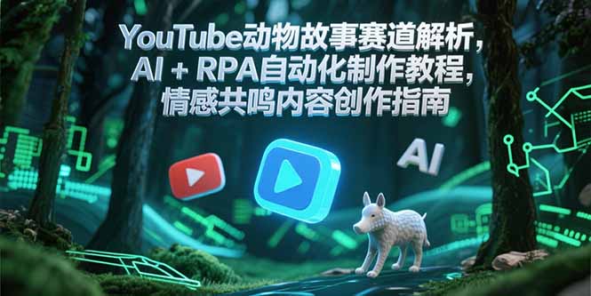 YouTube动物故事赛道解析,AI+RPA自动化制作教程,情感共鸣内容创作指南-Zv东方
