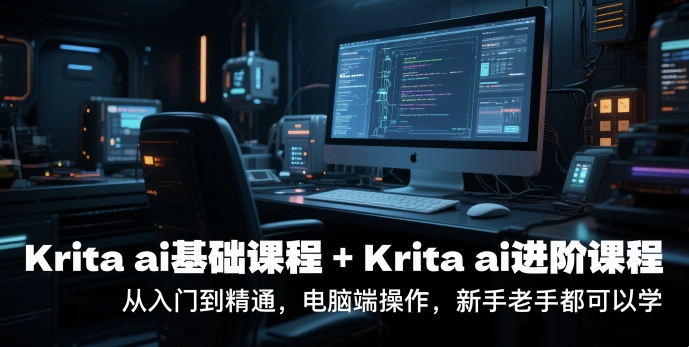 krita ai基础课程+Krita ai进阶课程，从入门到精通，电脑端操作，新手老手都可以学-Zv东方