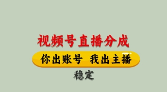 视频号直播分成，全程托管招募，单月轻松变现8k【揭秘】-Zv东方