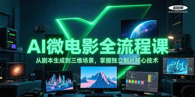 AI微电影全流程课，从剧本生成到三维场景，掌握独立制片核心技术-Zv东方