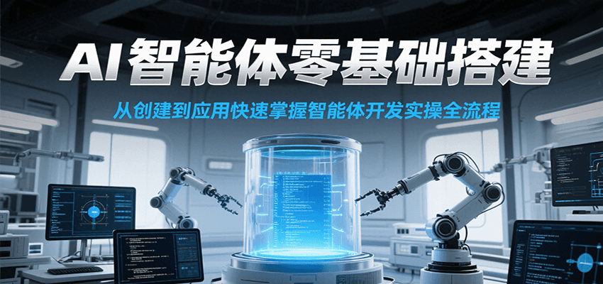 AI智能体零基础搭建实操课，从创建到应用快速掌握智能体开发全流程！-Zv东方