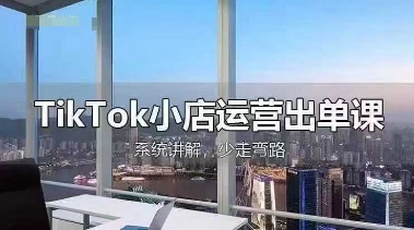 TikTok小店运营出单课，从开店选品、运营出单、发货回款，进行全流程讲解-Zv东方