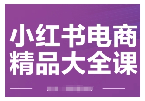 小红书电商精品大全课，快速掌握小红书运营技巧，实现精准引流与爆单目标，轻松玩转小红书电商(更新2月)-Zv东方