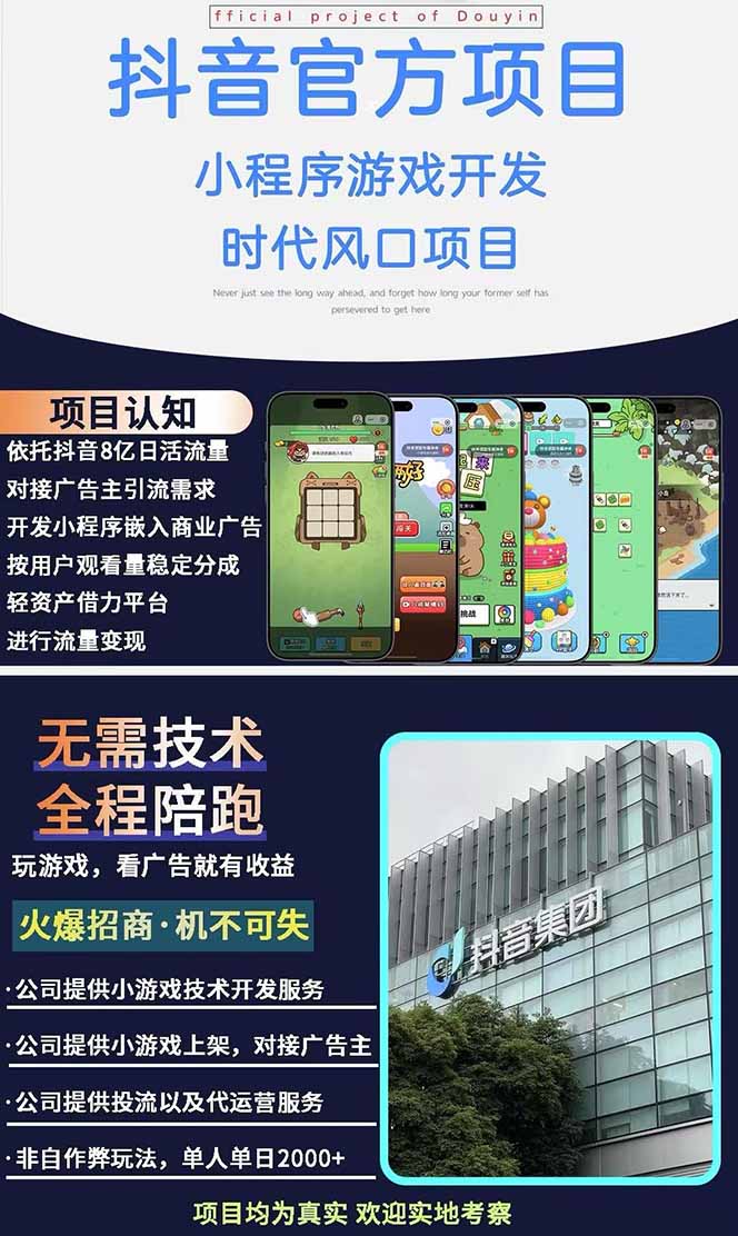 图片[1]-2025最热抖音官方项目 Ai时代风口项目小程序游戏开发 实测单个游戏日收…-Zv东方