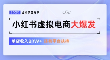 小红书虚拟电商项目，平台大力免费流量扶持，低门槛1拖3玩法-Zv东方