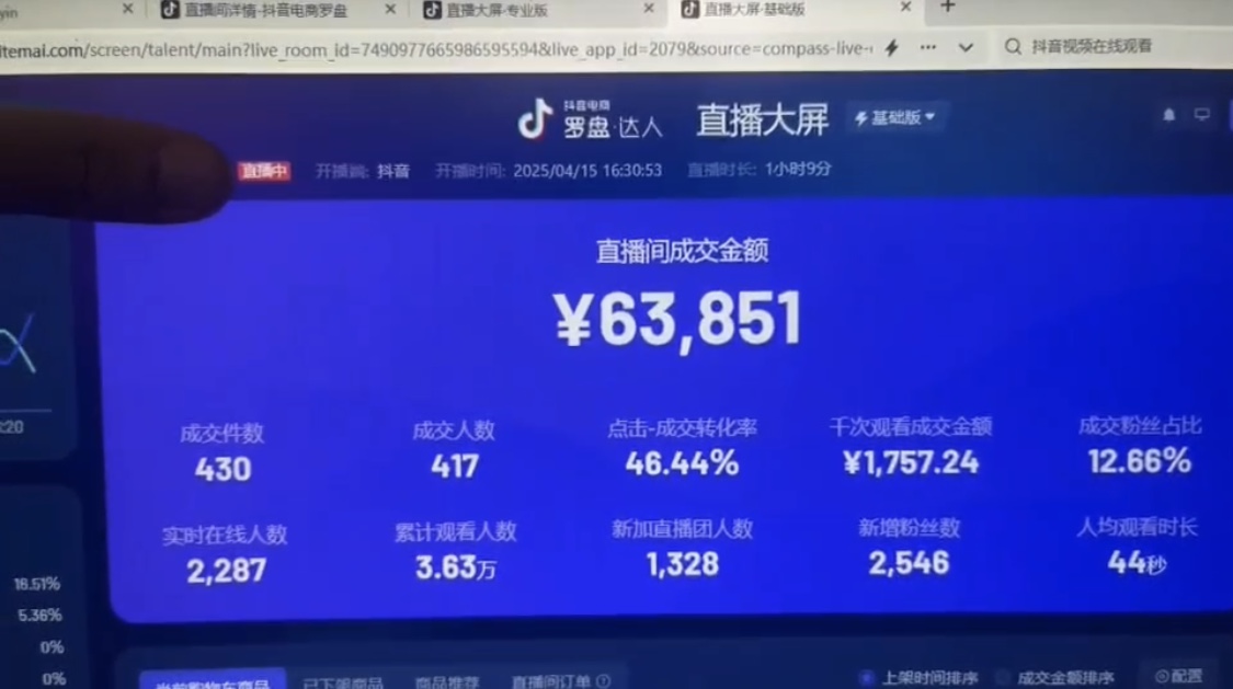 抖音破价直播，靠不露脸读稿子， 日入多张，100%起号-Zv东方